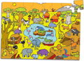 Vilac Drevené puzzle Savana 48 ks
