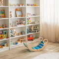 Dvěděti Montessori modrá hojdačka