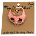 2Kids Toys Drevená magnetka veľká brmbolec Prasa