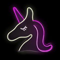 2Kids Toys LED NEON LIGHT lampička Jednorožec ružovobiely - poškodený obal