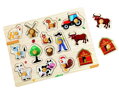 2Kids Toys Drevené puzzle Farma 14 dielikov