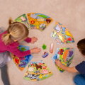 2Kids Toys Drevené puzzle Kruh prepojiteľné 6 v 1