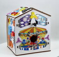 2Kids Toys Activity board Domček biely - poškodený obal