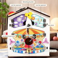 2Kids Toys Activity board Domček biely - poškodený obal