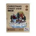 2Kids Toys 3D drevená skladačka hracej skrinky Vianoce so Santom