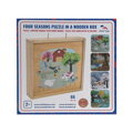 2Kids Toys Puzzle v drevenej krabici Štyri ročné obdobia