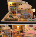 Dvěděti Miniatúra domčeka Ružový dom