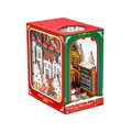 2Kids Toys 3D skladačka Zarážka na knihy Miniatúra domčeka Biele Vianoce