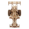 Ugears 3D drevené mechanické puzzle Závodné auto (dragster)