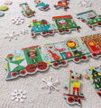 Podlahové puzzle Vianočný vláčik