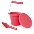 Bigjigs Toys Silikónové vedierko tmavoružové Coral