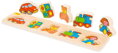 Bigjigs Toys Drevené vkladacie puzzle - Hračky