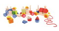 Bigjigs Toys Drevený vláčik s nasadzovaním