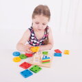 Bigjigs Toys Nasadzovanie tvarov na tyče
