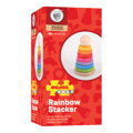 Bigjigs Toys Nasadzovanie na tyč - Dúhový panáčik