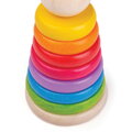 Bigjigs Toys Nasadzovanie na tyč - Dúhový panáčik