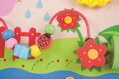 Bigjigs Toys Drevená aktívna doska Kvety
