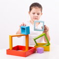 Bigjigs Toys Drevený skladací štvorec
