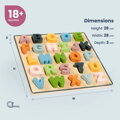 Drevené puzzle veľké písmená - ABC