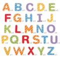 Bigjigs Toys Drevené magnetky Abeceda - veľké písmená 49 ks