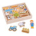 Bigjigs Toys Magnetky Farma 35 ks