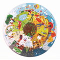 Bigjigs Toys Okrúhle podlahové puzzle Štyri ročné obdobia 50 ks