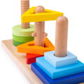 Bigjigs Toys Nasadzovacie puzzle -  Nasaď a otoč