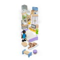 Bigjigs Toys Sada drevený nábytok do domčeka pre bábiky