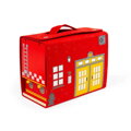 Bigjigs Toys Drevená hasičská stanica na cesty