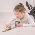 Bigjigs Toys Lepiaca páska koľajnice s lokomotívou