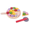 Bigjigs Toys Drevená pizza na krájanie