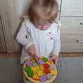 Bigjigs Toys Drevená pizza na krájanie