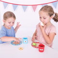 Bigjigs Toys Drevený set s bodkami Desiata