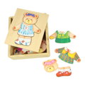 Bigjigs Toys Drevené obliekacie puzzle - Pani Medvedica