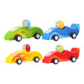 Bigjigs Toys Farebné pretekárske auto 1 ks