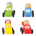 Bigjigs Toys Farebné pretekárske auto 1 ks