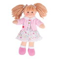 Bigjigs Toys Látková bábika Poppy - 28 cm