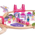 Bigjigs Rail Drevená vláčikodráha pre dievčatá - Rozprávka