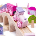 Bigjigs Rail Drevená vláčikodráha pre dievčatá - Rozprávka