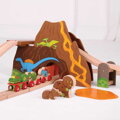 Bigjigs Rail Drevená vláčikodráha Dinosaurus