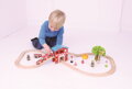 Bigjigs Rail Drevená vláčikodráha - Hasičská stanica 39 ks