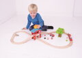 Bigjigs Rail Drevená vláčikodráha - Hasičská stanica 39 ks
