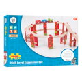 Bigjigs Rail Drevené vláčiky - Viacúrovňový set koľají