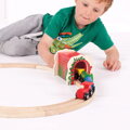 Bigjigs Rail Drevené vláčiky - Tehlový železničný tunel