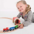 Bigjigs Rail Drevené vláčiky - Tehlový železničný tunel