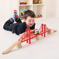 Bigjigs Rail Drevené vláčiky - Dvojitý železničný most