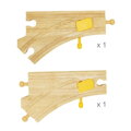 Bigjigs Rail Drevené koľaje Prehadzovateľná výhybka - 2 ks