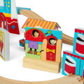Bigjigs Rail Drevená vláčikodráha Zábavný park 54 dielov