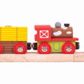 Bigjigs Rail Drevené vláčiky - Farmársky vláčik