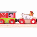 Bigjigs Rail Drevené vláčiky - Farmársky vláčik